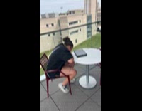 Woman pretends kiss to be coke gets energized studying