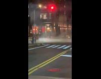Car drift in the middle of intersection
