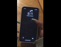 Girl shows among us lock screen iphone 