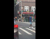 Collab winy - Filmer laughs at cyclist balancing trash can on head part 2