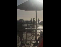 Four women bikini silhouette tiktok dance resort