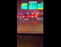 Drunk driver hit side barrier highway night