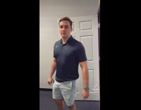 Guy friend stabs keys into wall of house 