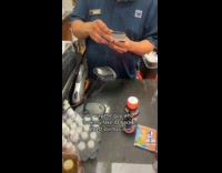 Gas station worker shows old fake ID
