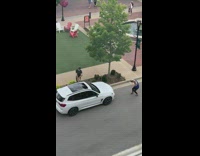 Guy pretends to give shake shack bag 