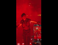 The weeknd shakes his tongue during concert