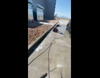 Patched hole on pressure water hose undone