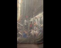 Collab WINY - Man does pole dancing on train