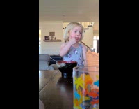 Little girl tries to tell her dream