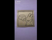 Post it note comic rabbit goes to work 