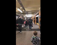 Shawn mendes uses subway and walks through station with guitar case 