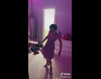 Boy Holding Shoes and Dress Turns and Trips