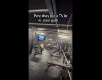 Man takes frequent breaks to watch tv