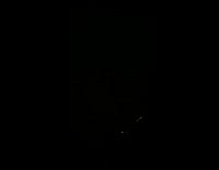 Man filmed thunderstorm rain nighttime black white