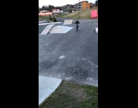 Collab DailyDoseOfInternet - Guy on bike lands after jumping over ramp 