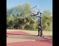 Collab KaleSaladIG - Girl football full court shot basketball hoop