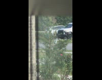 Three girls dance window plant car mailbox