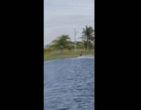 Guy falls off cable wakeboard fail 