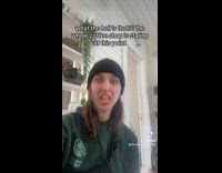 Man asking if dog is chupacabra from mountains 