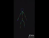 Glow stick crack stick man dark