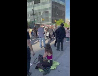 Hippies Dance and Celebrate with Live Music 