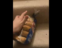Person count six bagels inside pack of five