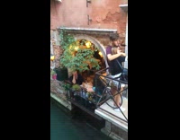 Phone fall down Venice Canal water fails