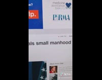 Guy wipes tear with small hand