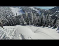 Man Lands Badly on Steep Slope of Snow
