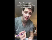 Collab BitchIG2 - Guy taking order aggressive and mean