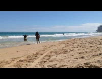 Beach bikini photoshoot 