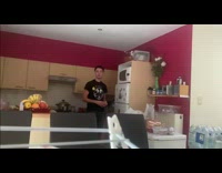 Guy throws playing card white clothespin clip