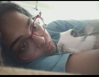 Lady tries to kiss bunny 