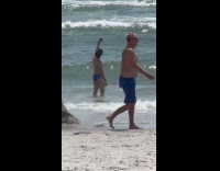 Collab IITW - Man blue beach underwear pictures his butt