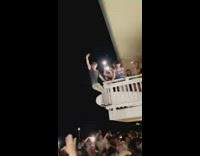 Guy jumps from balcony to crowd surf 