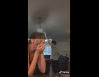 Collab KaleSaladIG - Guy jumps hits head on ceiling lamp