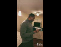 Woman carries man onto counter 