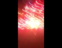 Guy runs away from thrown firework