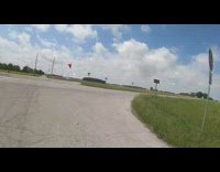 first person POV motorcycle speedometer on screen