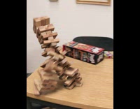 Jenga Blocks move and maintains balance while drunk edited video