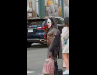 Collab WINY - Buff clown flex chest muscles store window