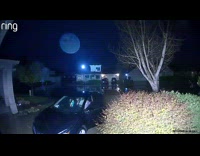 Lunar eclipse footage from house security camera