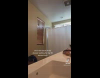 Skit showing how one person is cold in a couple shower