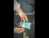 Guy swipes right on all girls profiles on tinder on subway train