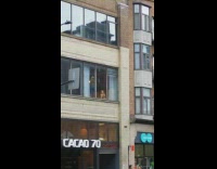 Blonde girl lingerie sexy pose glass window part 1