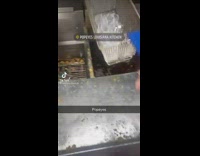 Guy puts ice into popeyes fryer overflows fail 