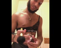 Guy in bra does makeup and pretends to be cam girl selling nudes and premium snapchat