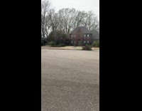 Girl hits ball across street and hits neighbor house baseball