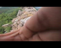 Indian guy mountain parkour POV with music