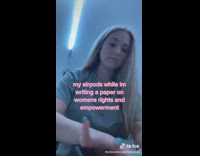 Collab BitchIG2 - My airpods while im writing a paper on womens rights and empowerment